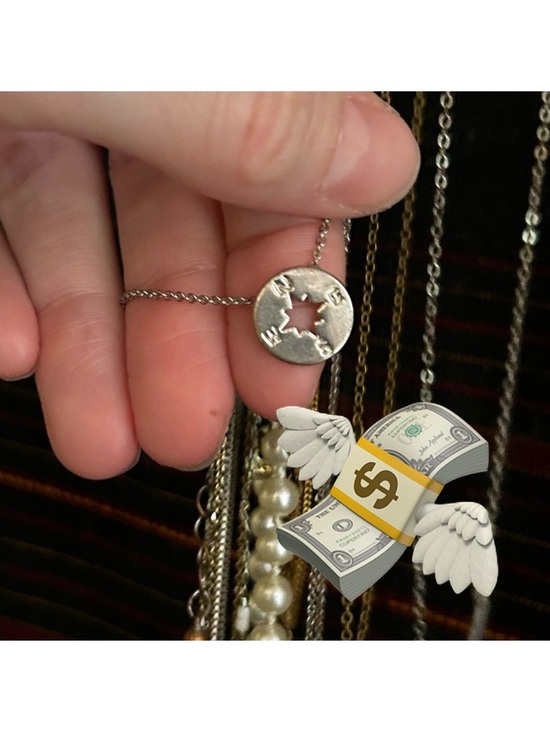 Jewelry - Sold - Silver Compass Pendant Necklace